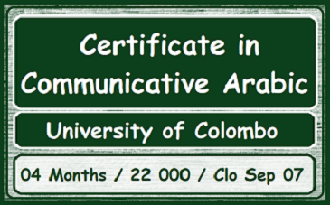 Course : Certificate in Communicative Arabic