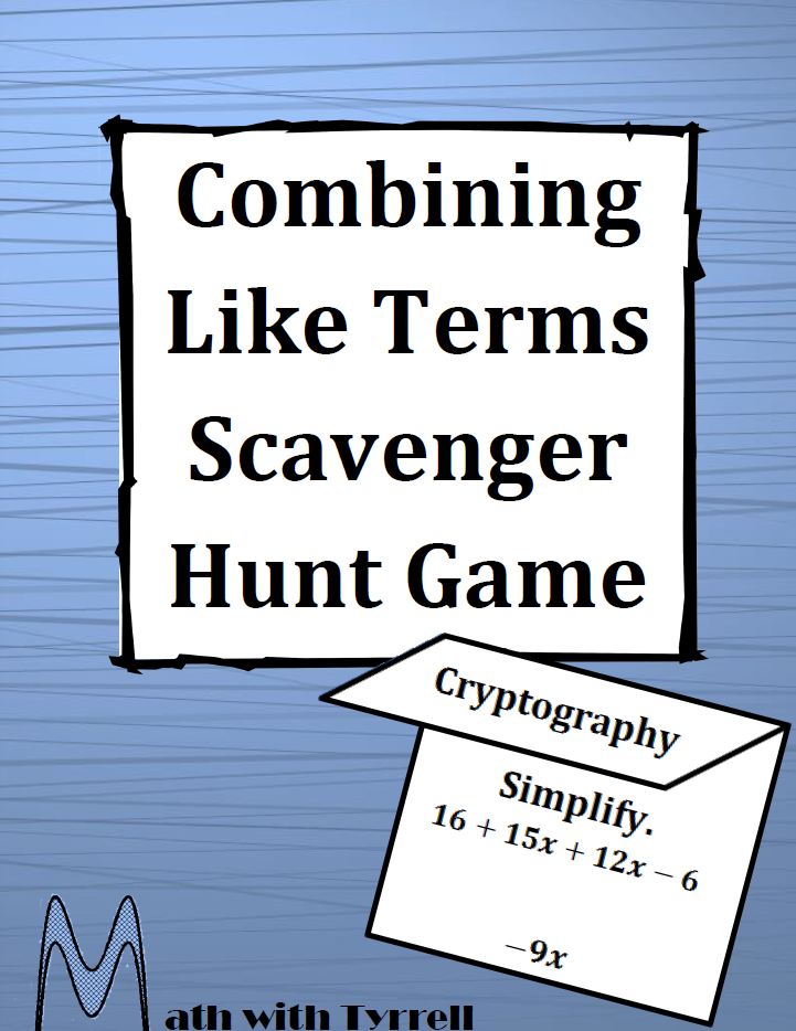 The Best of Teacher Entrepreneurs II: Math Lesson -- "Combining Like