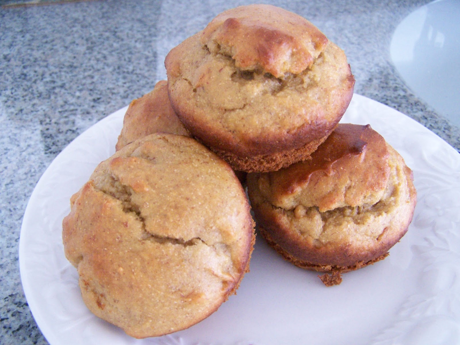 Gluten Free Low Carb Peanut Butter Banana Muffins - Skinny GF Chef ...