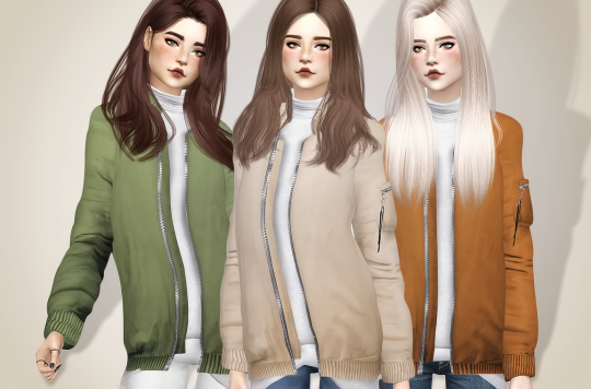 Sims 4 CC's - The Best: Colleen Bomber Jacket by bluebellsims