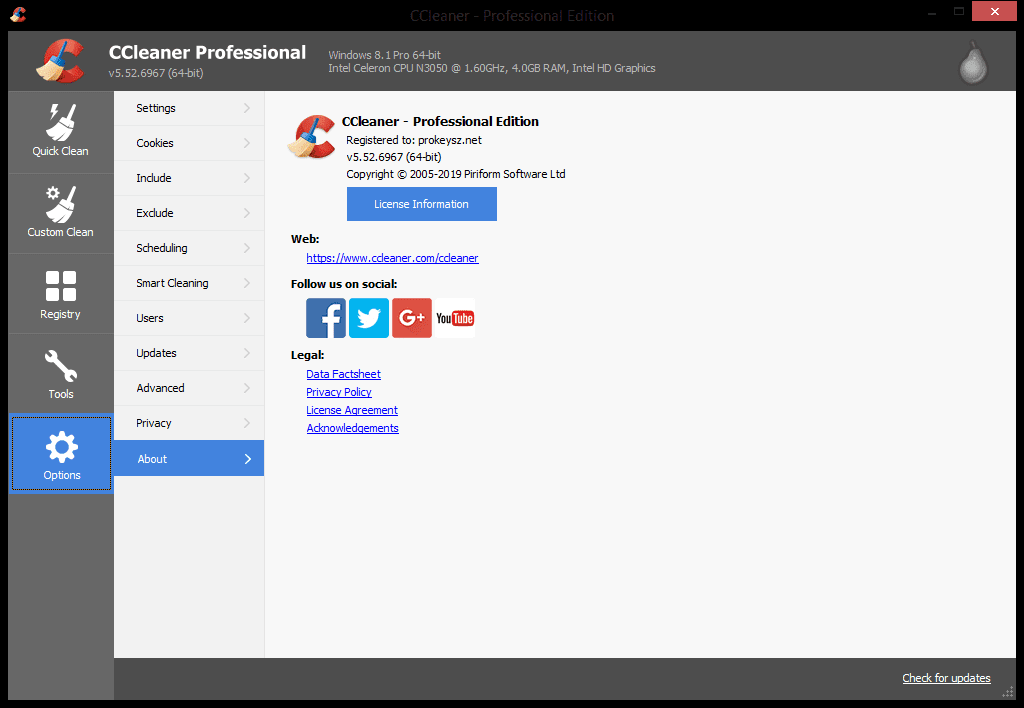 ccleaner pro plus serial key