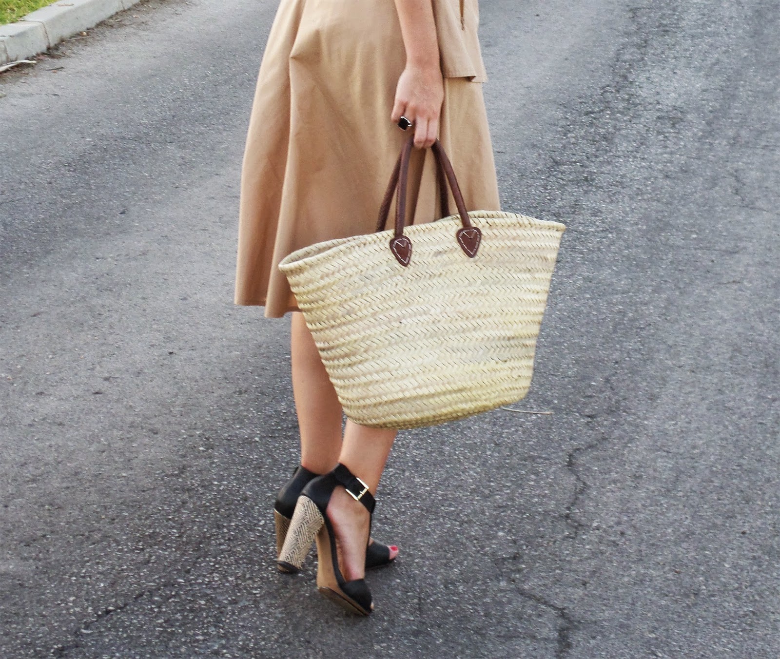 Lin.Self.Portrait Midi A line Skirt look and portuguese autumn