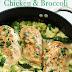 SKILLET CREAMY GARLIC CHICKEN WITH BROCCOLI