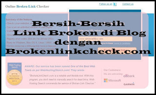 Cara Hapus Link Broken di Blog dengan Brokenlinkcheck.com 