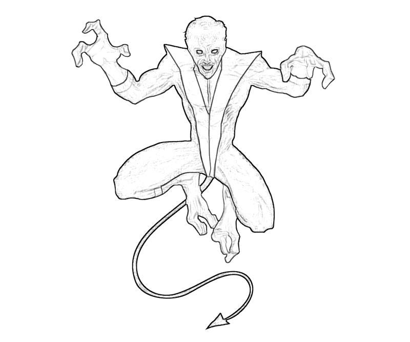 x men nightcrawler coloring pages - photo #25