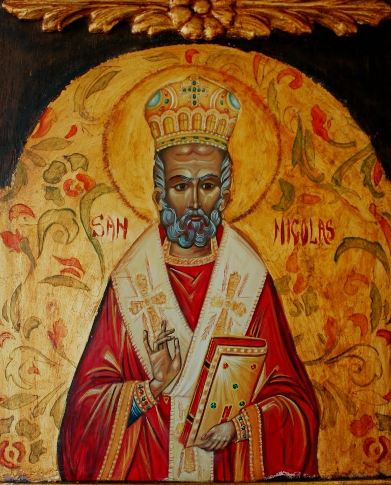 Mision Ortodoxa San Nicolas en Venezuela Icono de San Nicolas escrito por Karuz Gruber
