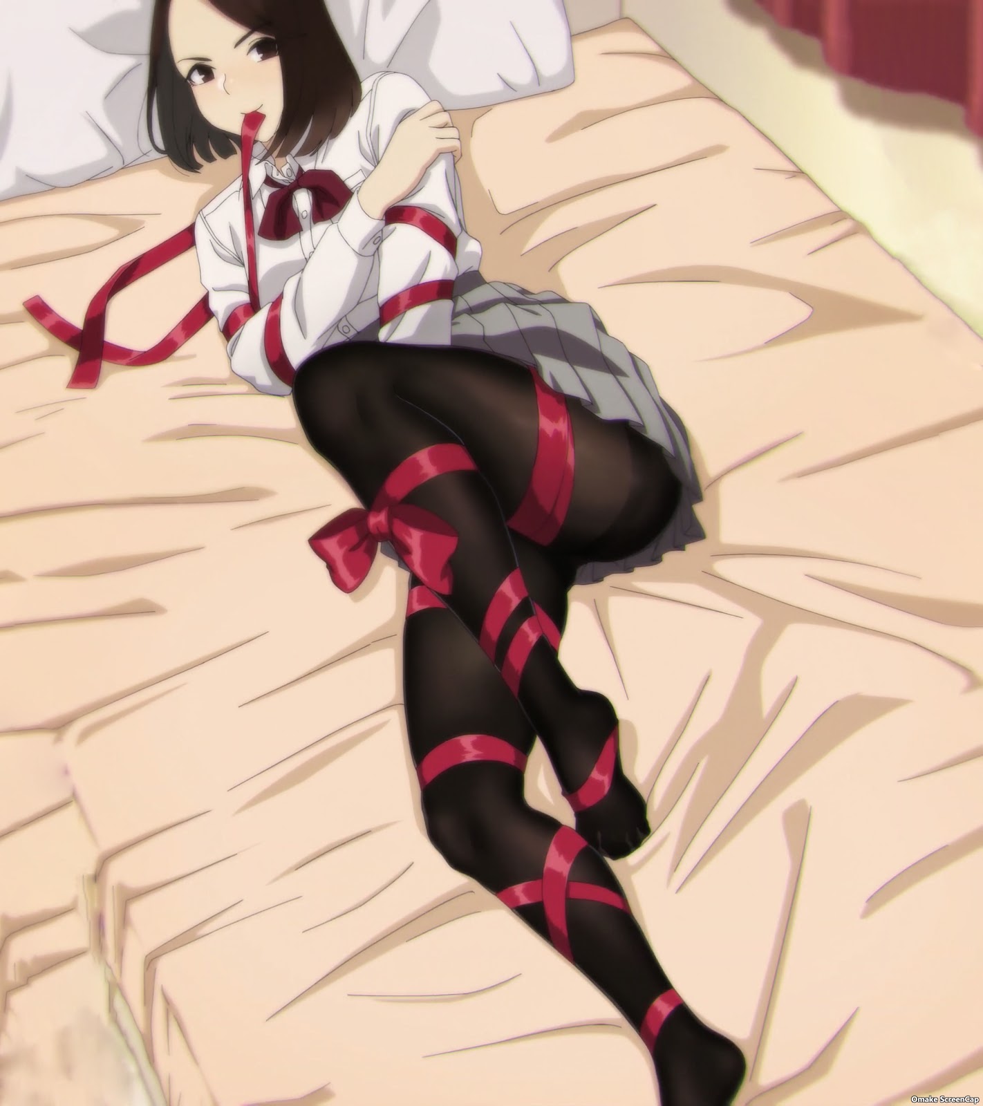 Joeschmo's Gears and Grounds: Omake Gif Anime - Miru Tights - Episode 11 -  Yua Wall Slams Ren