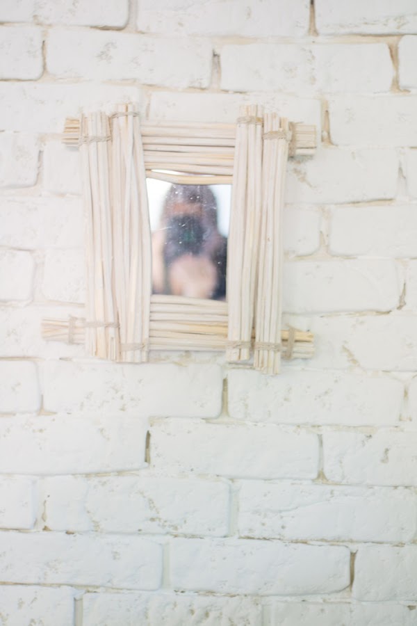 Espejo bambú diy