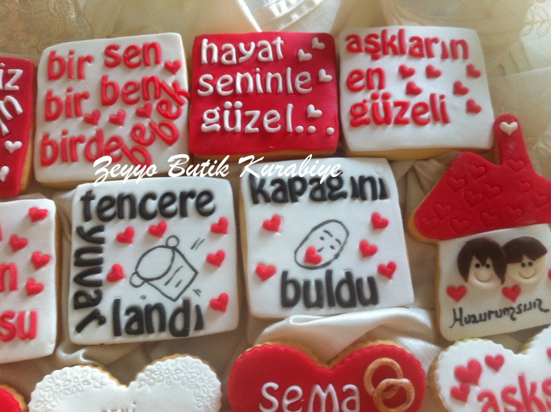 Zeyyo Butik Kurabiye Sevgiliye Kurabiyeler