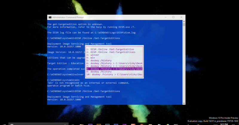 Cara Melihat History Command Prompt