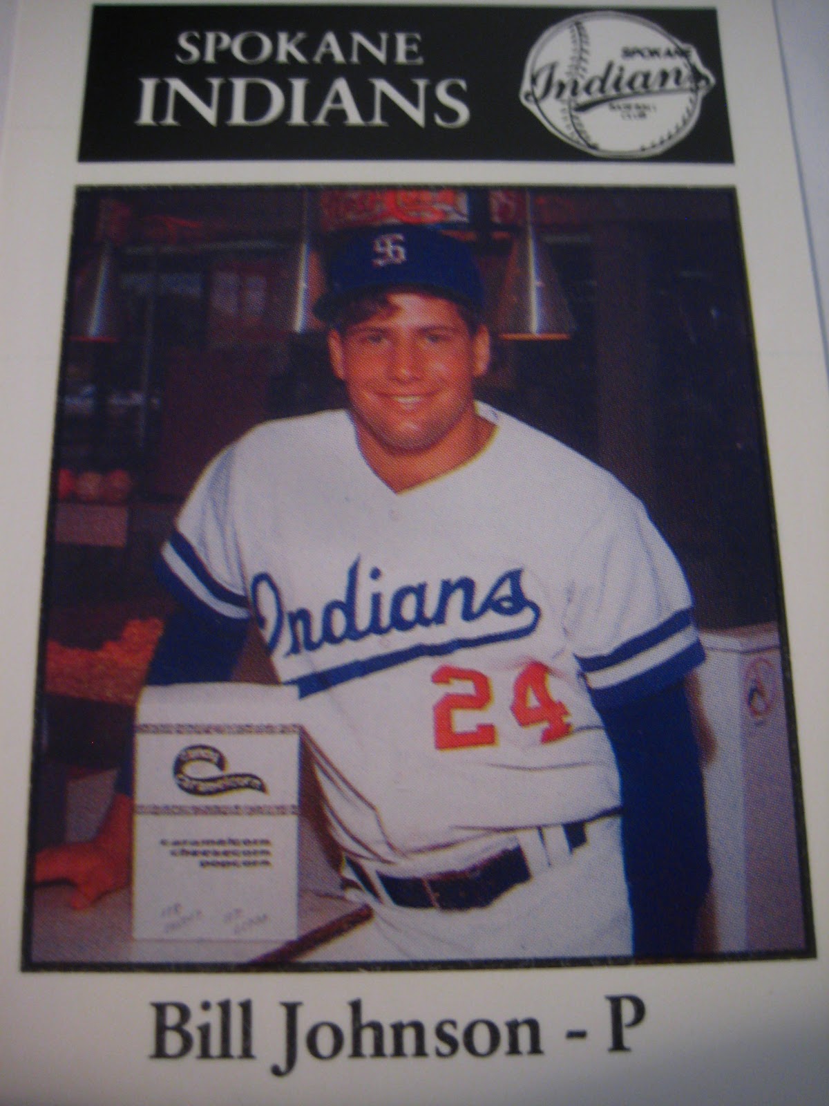 Baseball Cards Come to Life! 1989 Spokane Indians at the mall Bill