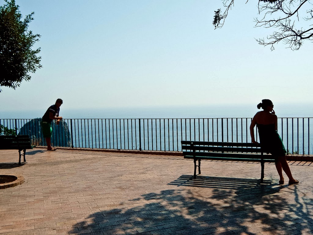Vista do mar de Capri