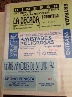 Entradas de conciertos en Binéfar