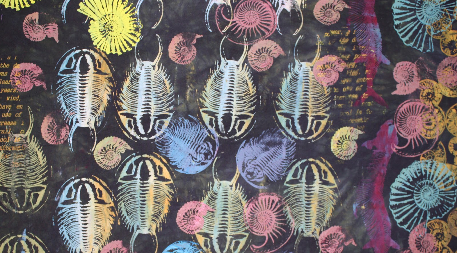 Living and Dyeing Under the Big Sky: Multi Colored Fossil Prints