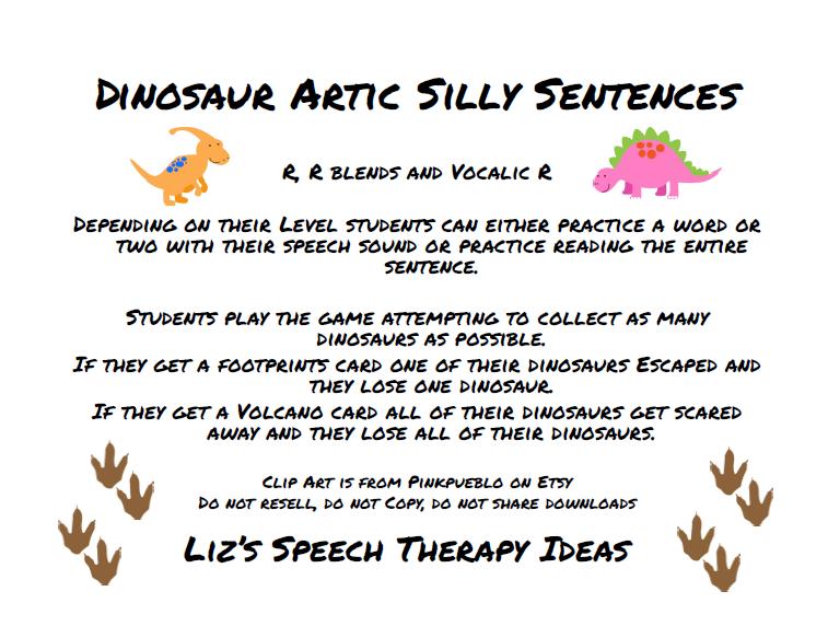 liz-s-speech-therapy-ideas-dinosaur-articulation-r-silly-sentences