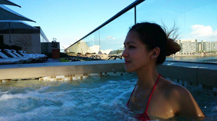 Park Hyatt Sydney rooftop jacuzzi, view of Sydney Opera House, Australia, Euriental