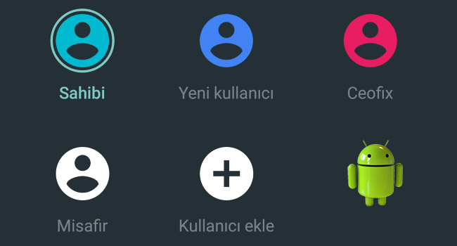 Android ikinci kullanıcı