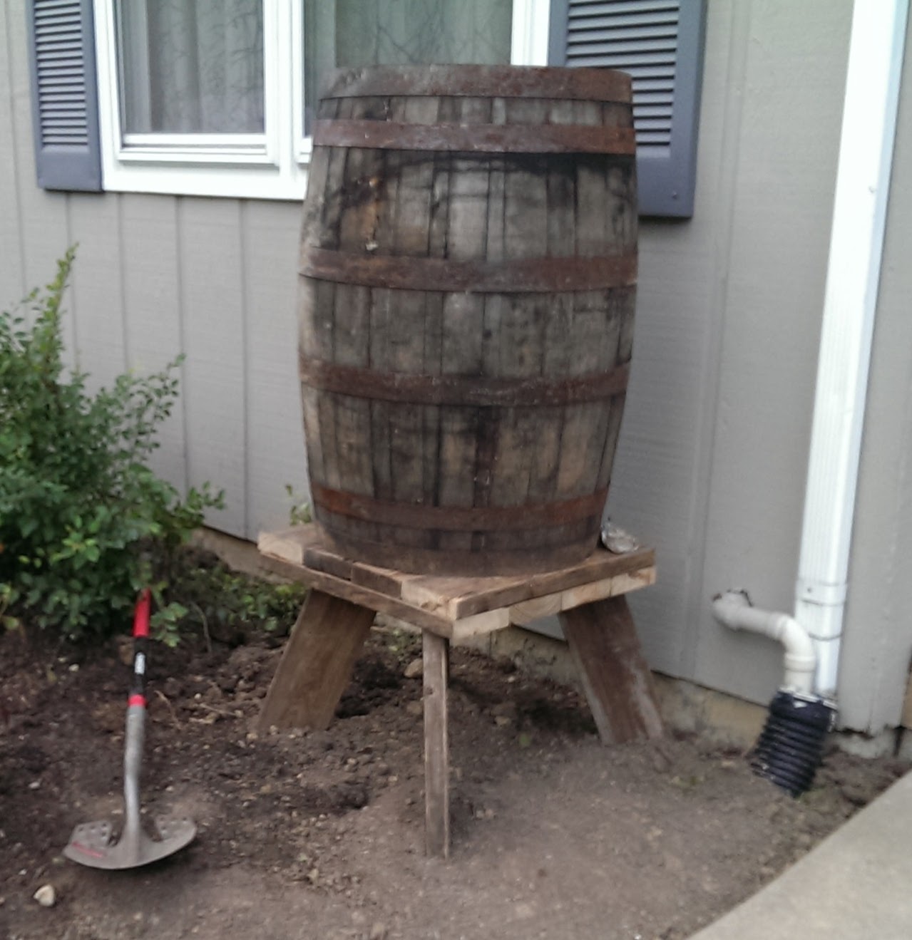 Whiskey Barrel Rain Barrel