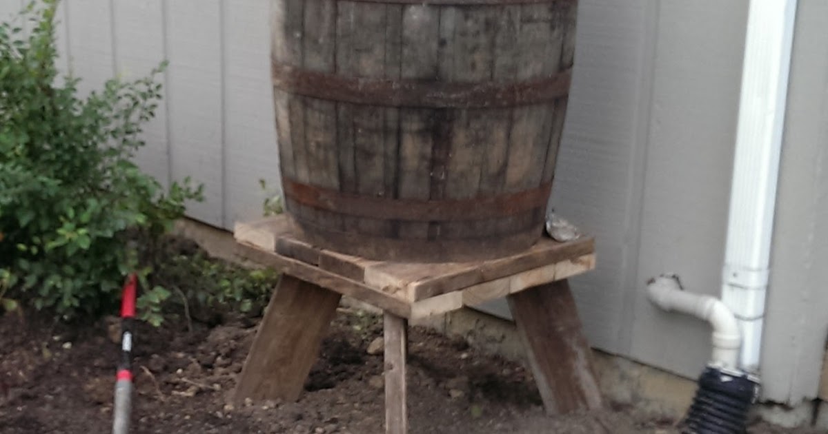 Whiskey Barrel Rain Barrel