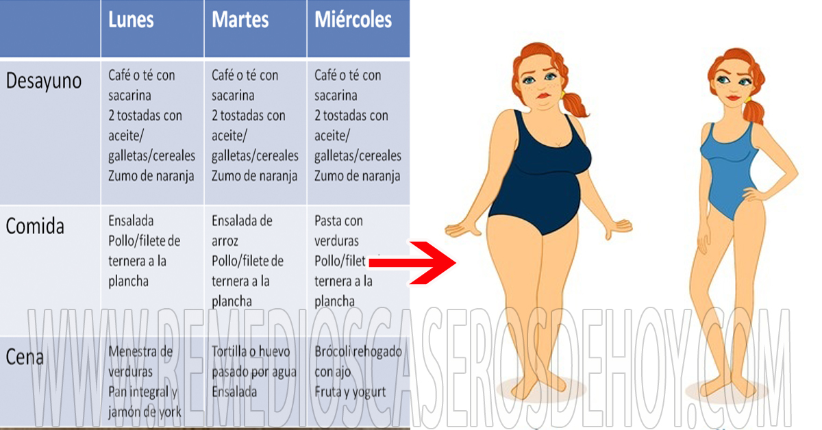Dieta 7 kilos en 15 dias