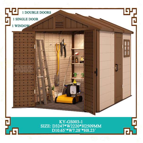 Kinying plastic garden sheds,outdoor garden shed,vinyl garden shed