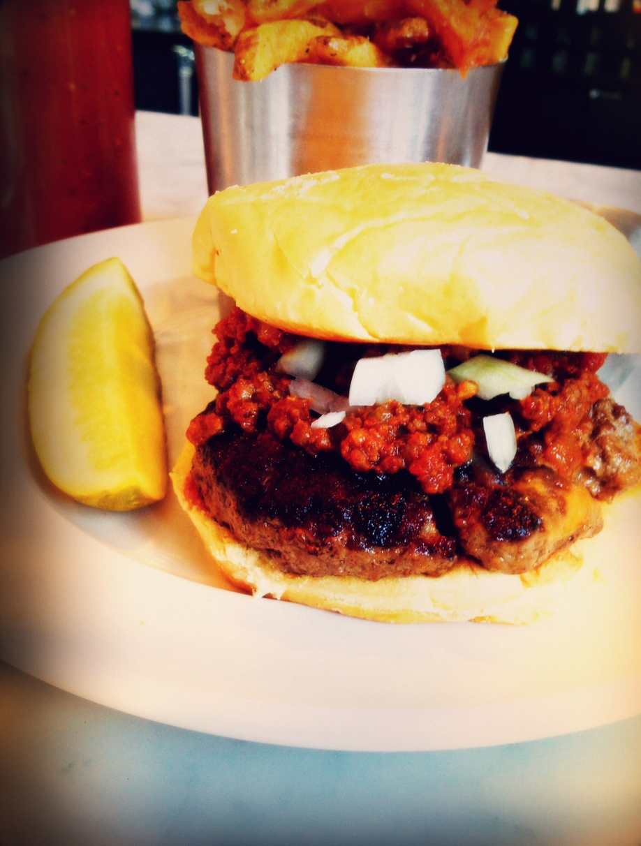 Green Olive Media The Frito Pie Burger