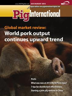 Pig International. Nutrition and health for profitable pig production 2015-04 - July & August 2015 | ISSN 0191-8834 | TRUE PDF | Bimestrale | Professionisti | Distribuzione | Tecnologia | Mangimi | Suini
Pig International  is distributed in 144 countries worldwide to qualified pig industry professionals. Each issue covers nutrition, animal health issues, feed procurement and how producers can be profitable in the world pork market.