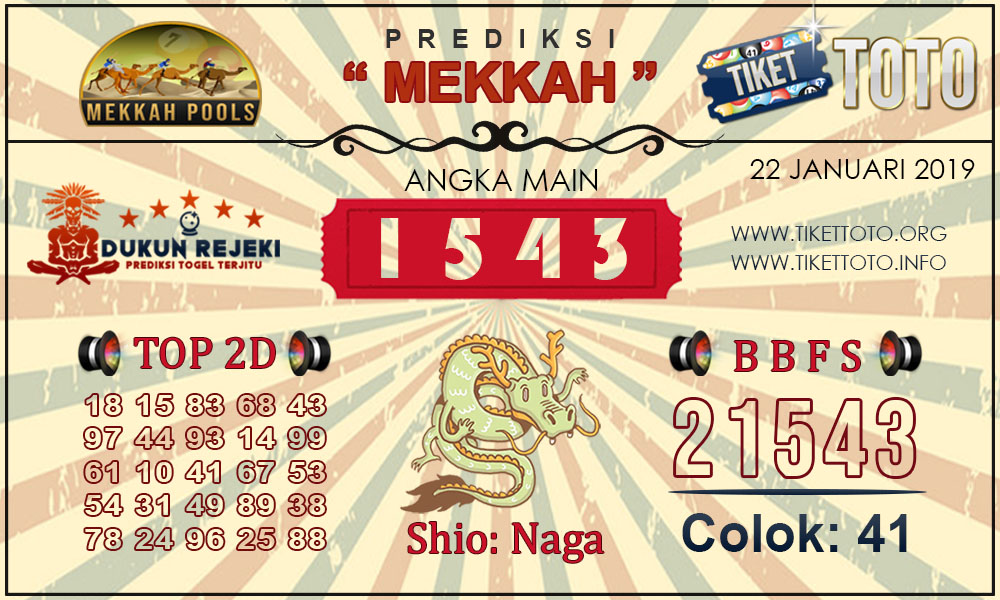 Prediksi Togel MEKKAH TIKETTOTO 23 JANUARI 2019