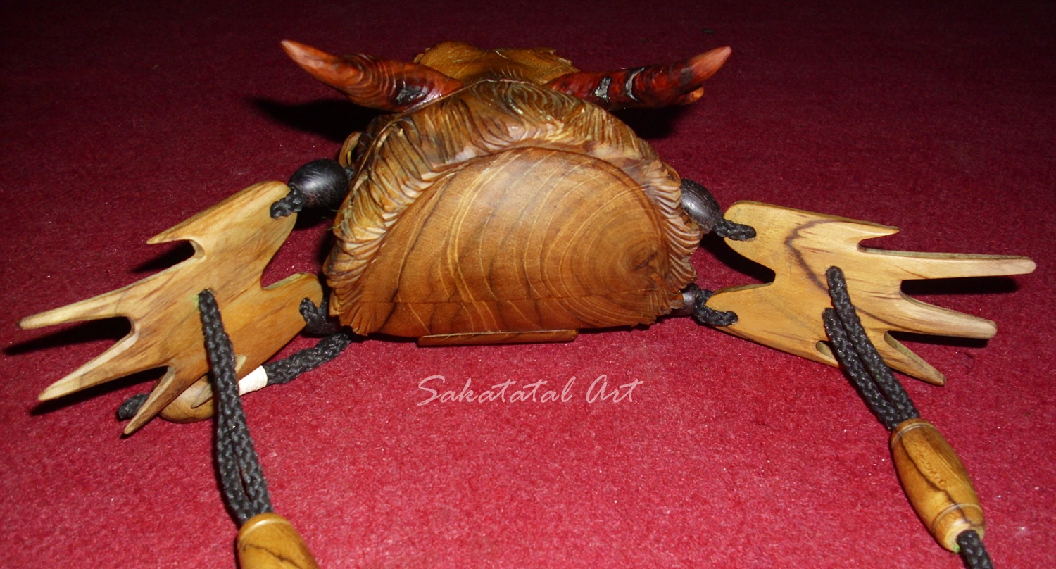SAKATATAL Naga Air Wood Art Natural Tas Kayu