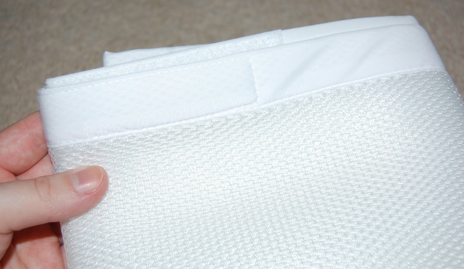 Temporary Waffle Breathable Mesh Crib Bumper by SavvyBaby