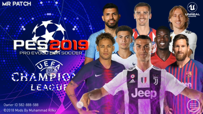 pes 2019 uefa