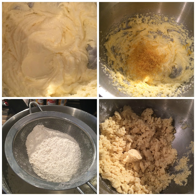 Making the Shortbread Photos of the steps for Making the Shortbread