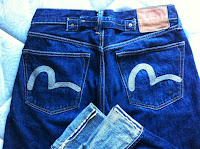 evisu jeans silver seagulls size 32-made in italy