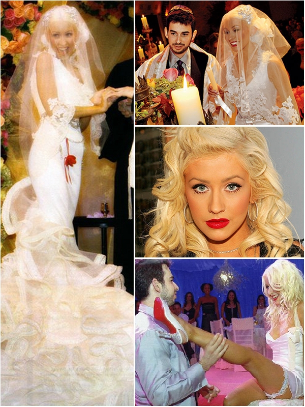 Red Carpet Wedding: Christina Aguilera & Jordan Bratman - Red Carpet Wedding