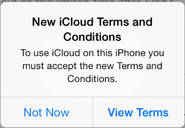 A Portal to a Portal: New iCloud Terms and Conditions