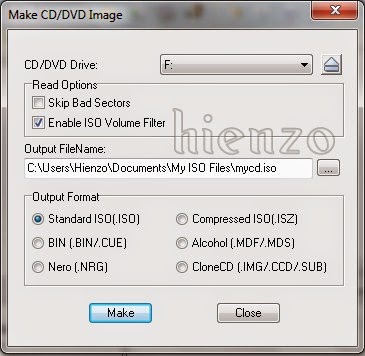 Make CD/DVD Image With UltraISO