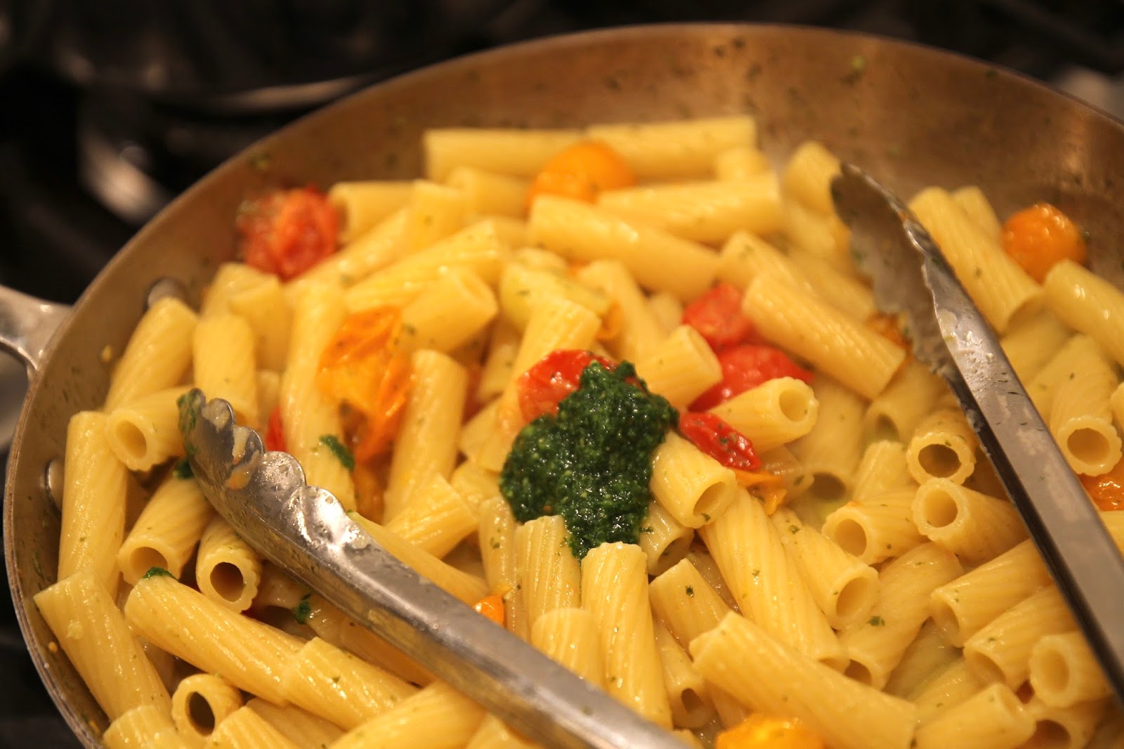 Jenny Steffens Hobick Summer Pasta Creamy Pesto & Rigatoni with