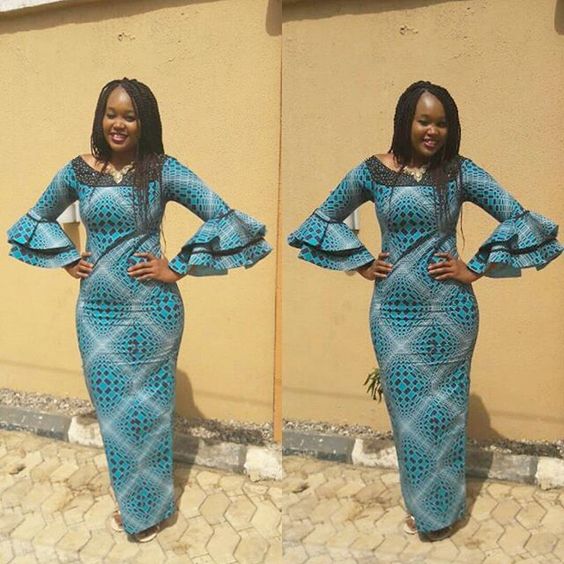 20+ Latest Ankara Straight Long Gown Styles: Ankara Long Dresses 2021 | Lifestyle Nigeria