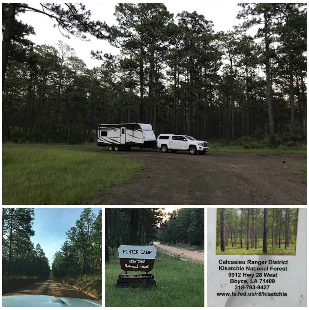 Adventures in Camping Boondocking Brief Hunter's Camp, Kisatchie