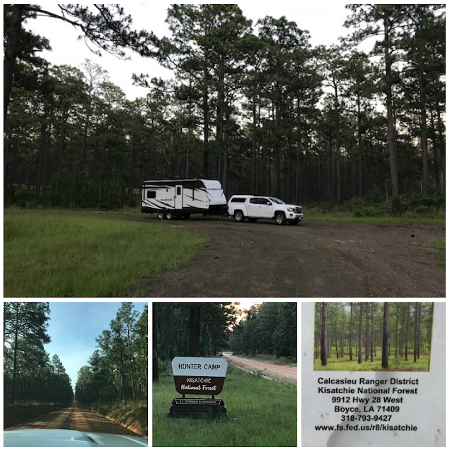 Adventures in Camping Boondocking Brief Hunter's Camp, Kisatchie