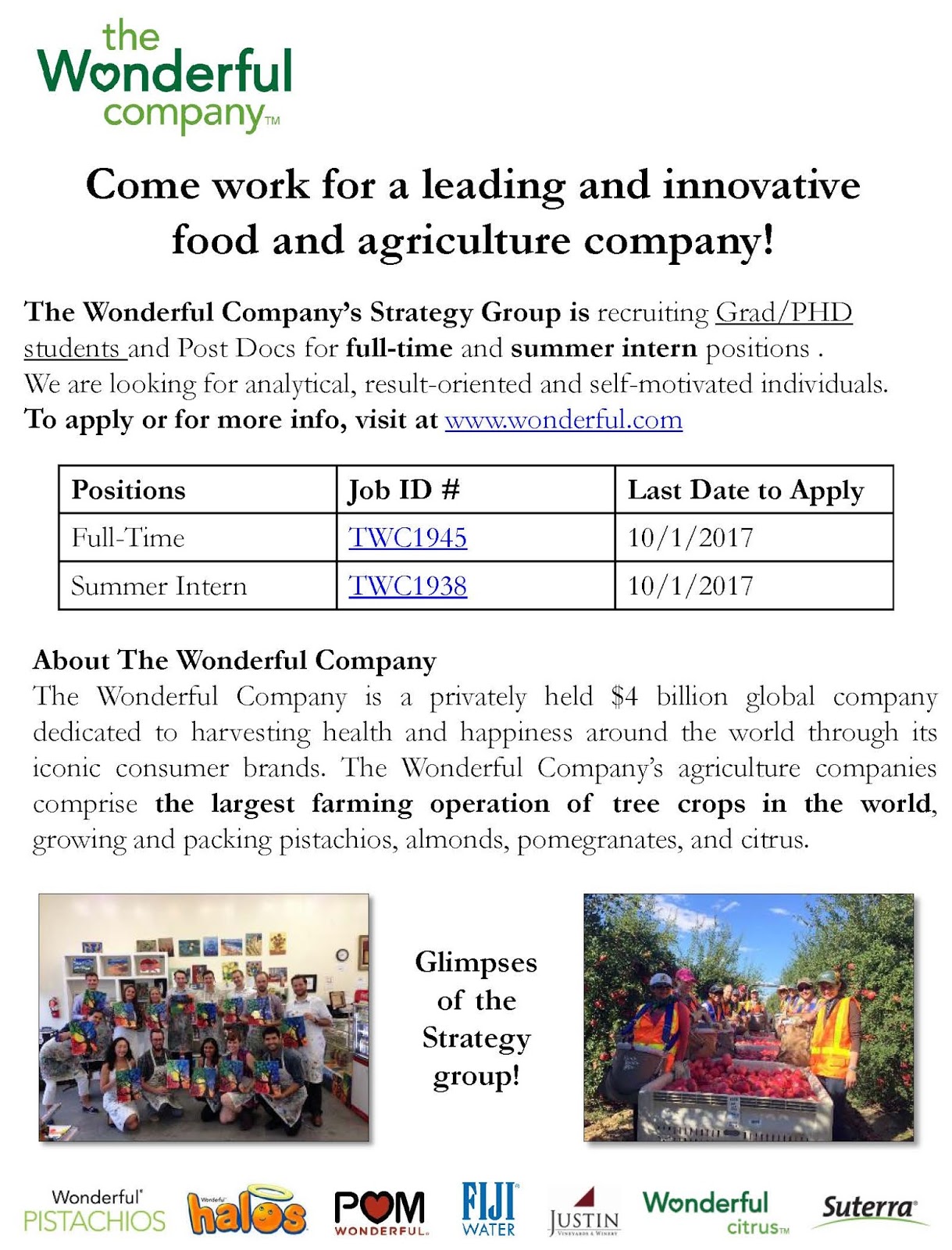 food for thought uf abe the wonderful company full time and uf career showcase flyer