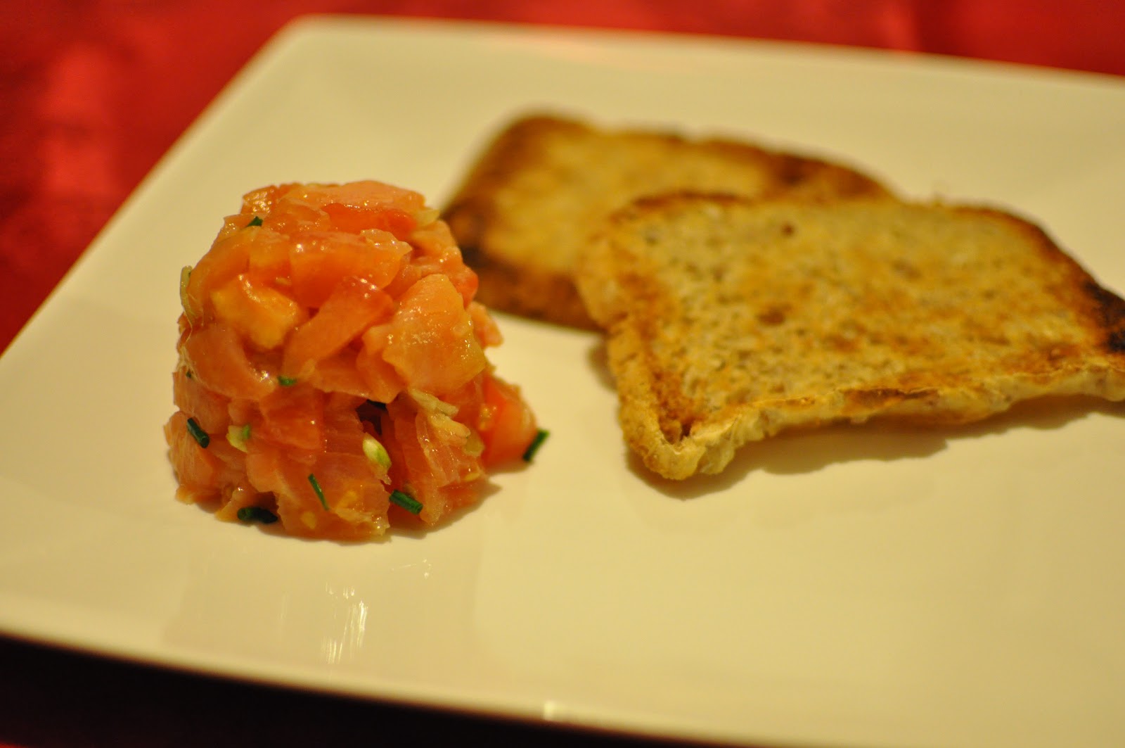 Géraldine en cuisine: Tartare de saumon fumé