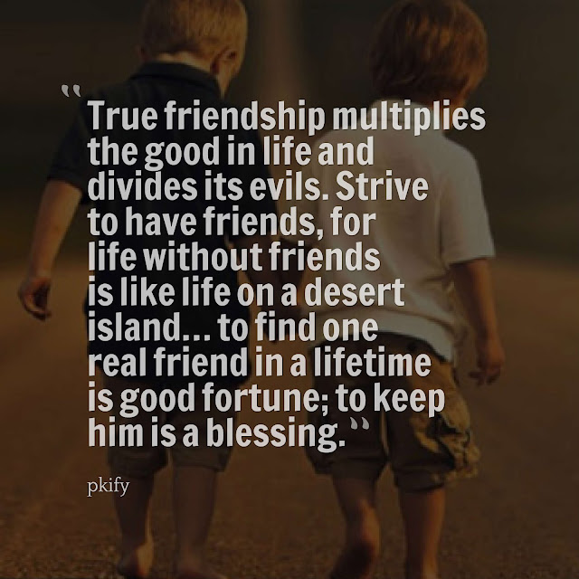 True Friendship Multiplies the Good in Life and Divides Its Evils Strive to Have Friends, for Life Without Friendship Quotes True Friendship Multiplies the Good in Life and Divides Its Evils Strive to Have Friends, for Life Without Friendship Quotes