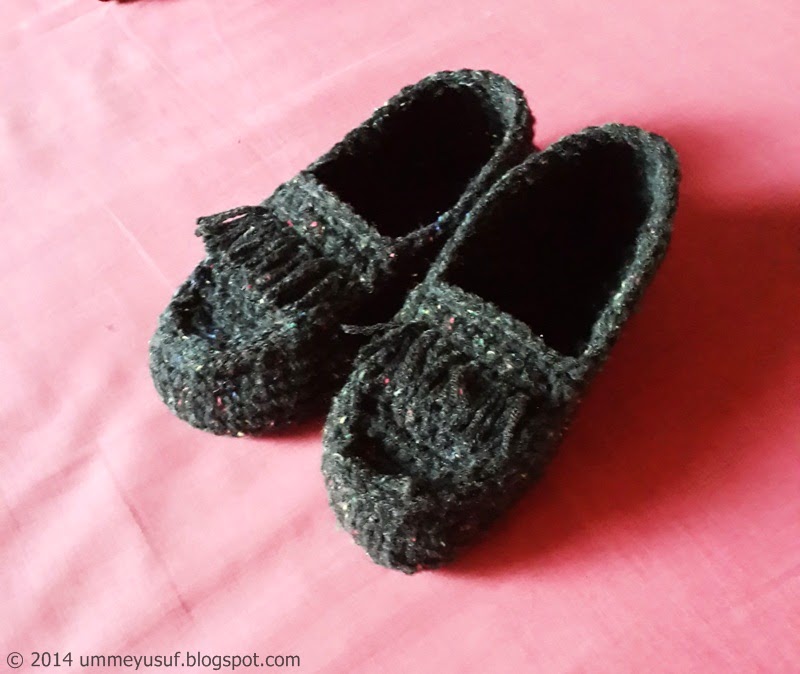 Umme Yusuf: A Blast From The Past: Crocheted Moccasin