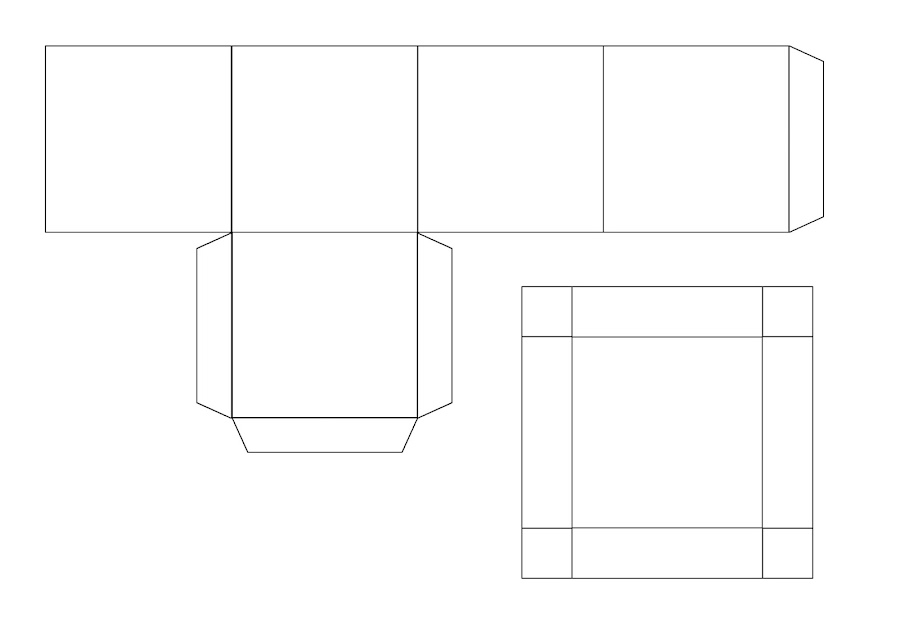 Plantilla caja con tapa