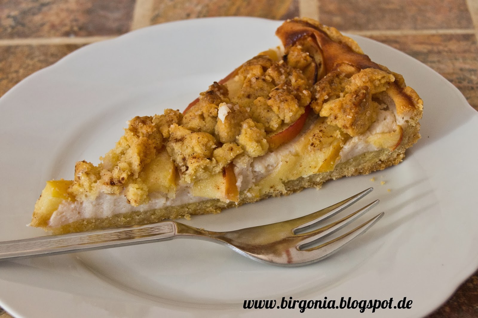 birgonia: Nachgebacken: Apfel-Ricotta-Kuchen