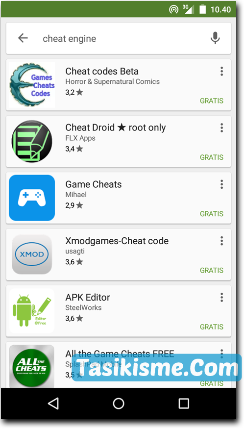 fungsi cheat engine android
