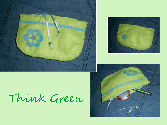 bolsinha coisas de feltro