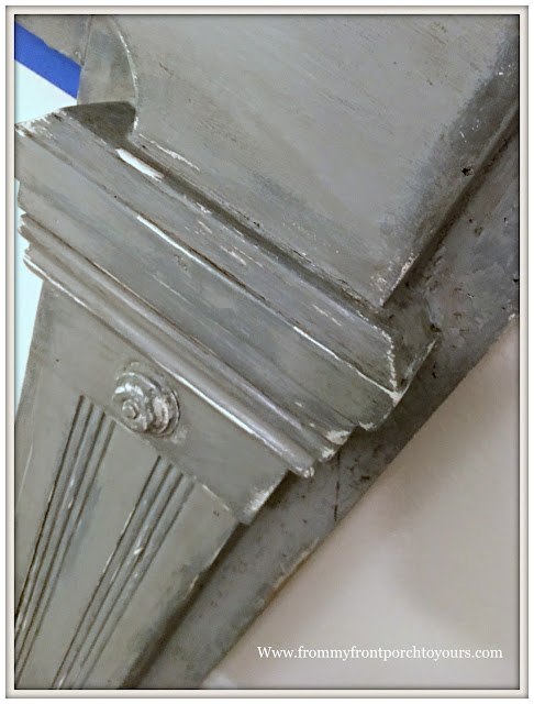 Vintage Fireplace Mantel Makeover-Magnolia Home Chalk Style Paint-Farmhouse Style-French Farmhouse-Review-From My Front Porch To Yours
