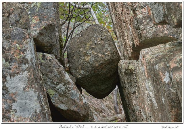 Diederich's Climb: ... to be a rock and not to roll...